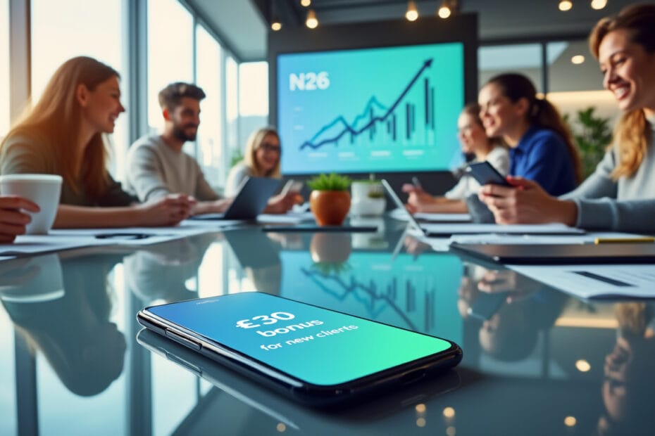 profitez de la prime de 30 euros offerte par n26 pour accueillir ses nouveaux clients ! que vous soyez un particulier ou un professionnel, découvrez les avantages d'ouvrir un compte chez n26 et bénéficiez d'une gestion simplifiée de vos finances.